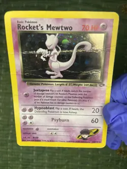 Vintage Pokemon TCG 2000 Rockets Mewtwo Gym Challenge Holo Card 14/132 - Image 1