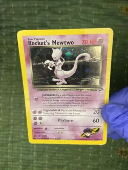 Vintage Pokemon TCG 2000 Rockets Mewtwo Gym Challenge Holo Card 14/132 - Image 2