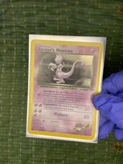 Vintage Pokemon TCG 2000 Rockets Mewtwo Gym Challenge Holo Card 14/132 - Image 4