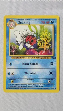 Seaking 46/64 Pokemon Card TCG Jungle Unlimited Non Holo LP - Image 1