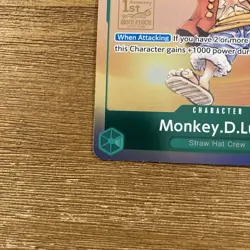 Monkey D. Luffy P-037 One Piece Promo Card TCG 1st Anniversary Stamped Foil - Image 2