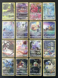 Pokemon TCG Crown Zenith Galarian Gallery Card Lot of 16 NM/M Mew Riolu Lapras - Image 1