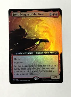 Iroh, Dragon of the West - Extended Art FOIL - MTG ATLA Eternal - TLE 194 - Image 1