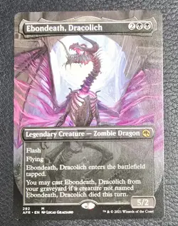 Ebondeath, Dracolich (Borderless) Adventures in the Forgotten Realms Regular MTG - Image 1