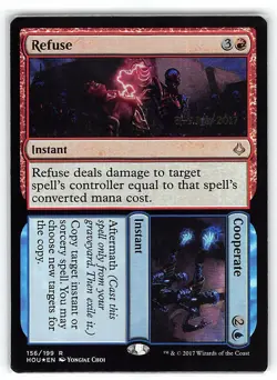 Refuse // Cooperate *Prerelease Promo FOIL* Magic MtG x1 SP - Image 1