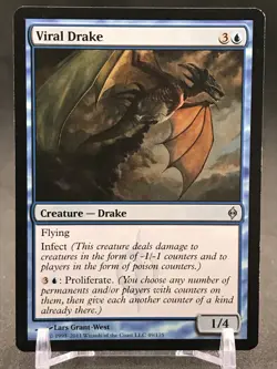 Viral Drake New Phyrexia Regular Magic The Gathering Mtg - LP - Image 1