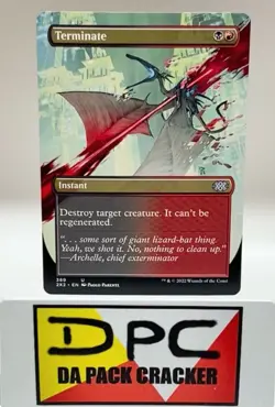 TERMINATE *Borderless* Double Masters 2X2 #389 **UNCOMMON** - Image 1