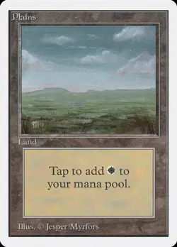 Plains (#290) Unlimited Edition MP MTG - Image 1