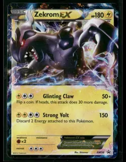 2012 Pokemon Black Star Promo Zekrom EX #BW38 Holo LP - Image 1