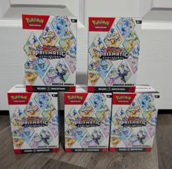 5x Lot Pokemon Scarlet & Violet Prismatic Evolutions booster bundle SEALED NEW. - Image 1