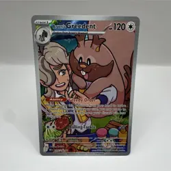 Pokemon Arven's Greedent 205/182 Sv10: Destined Rivals Illustration Rare Holo - Image 1