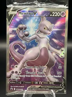 Mewtwo V SWSH229 Sword & Shield Promo Full Art Pokemon TCG NM - Sealed - Image 1