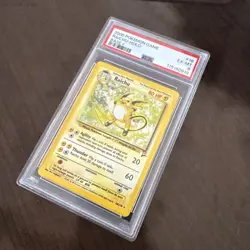 Pokemon Raichu 16/130 from Base Set 2 WOTC Holofoil PSA 6 graded - Image 1