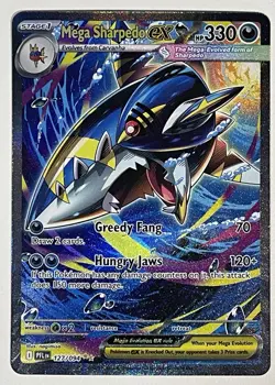 Pokemon TCG Phantasmal Flames- Mega Sharpedo EX 127/094 Holo SIR - Image 2