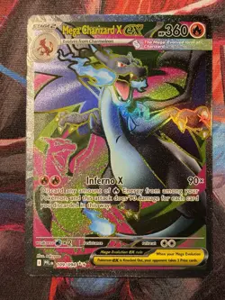 Pokemon TCG Mega Charizard X EX 109/094 Ultra Rare Holo Phantasmal Flames - Image 1