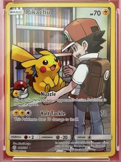 2019 Pokemon Sun & Moon Cosmic Eclipse Pikachu #241 Fa Secret PSA 9 - Image 3