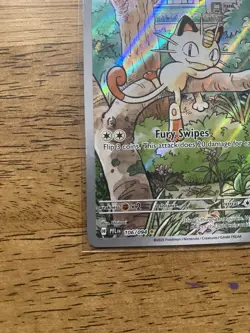 Pokemon TCG Meowth 106/094 Me02: Phantasmal Flames Illustration Rare Holo NM - Image 5