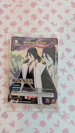 Union Arena Byakuya Kuchiki (Winner) Promo Card - Sealed - US - UEPR/BLC-1-049 - Image 1