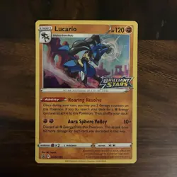 Lucario - SWSH186 - Pokemon Sword & Shield Promo PreRelease Holo Rare Card NM - Image 1
