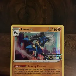 Lucario - SWSH186 - Pokemon Sword & Shield Promo PreRelease Holo Rare Card NM - Image 4