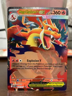 Pokemon TCG Mega Charizard Y ex 022/217 Ascended Heroes Card English NM - Image 1