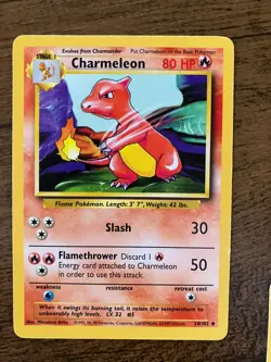 Pokemon Cards Lot of 4 Holographic Chansey, Pikachu, Charmeleon, Onix 1999 /102 - Image 4