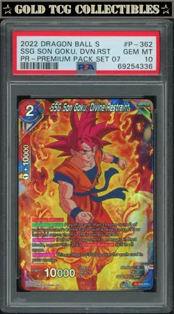 PSA 10 ⭐ SSG Son Goku Divine Restraint Promo Card Super DBS DBZ Z Heroes - Image 1