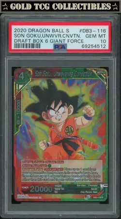 PSA 10 ⭐ Son Goku Giant Force Draft Box 6 Promo Card Super DBS DBZ Z Heroes - Image 1