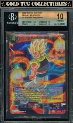 BGS 10 ⭐ SS Gogeta Alt Art Super Card Promo DBS DBZ Z Heroes - Image 1
