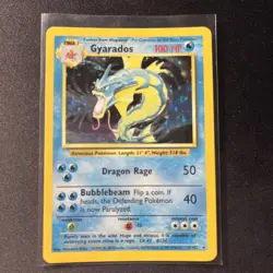 Gyarados 6/102 Holo 1999 Base Set Pokemon Card TCG LP+ - Image 1