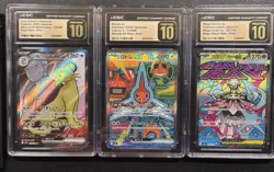 Pokemon TCG Japanese CGC Pristine 10 Card Lot - x3 Graded Cards - Image 1