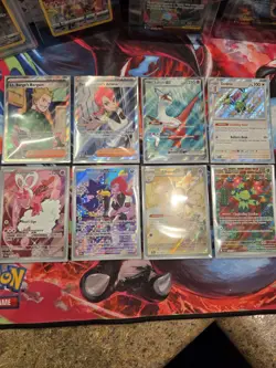 Pokemon Tcg Ir Mixed Card Lot 8 Cards Pack Fresh Nm/m ME SV - Image 1