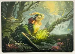 Elusive Otter Art Card (Gold-Stamped Signature) -#37-Art Series: WOE-Regular-NM - Image 1