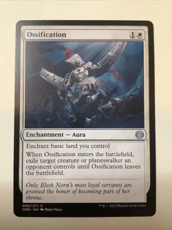 MTG ONE: Ossification (Enchantment Aura) 026/271 Regular Uncommon - Image 1