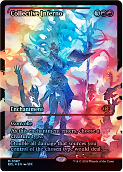 COLLECTIVE INFERNO - Lorwyn Eclipsed NM JAPANESE SHOWCASE #0387 - EARLY ACCESS! - Image 1