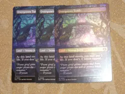 MTG Borderless Overgrown Tomb x3 Rare Lorwyn Eclipsed FOIL x1 NM Low S&H - Image 1