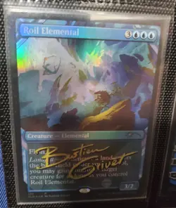 MTG Roil Elemental Secret Lair Drop Foil SHADOW SIGNED BY ARTIST - Image 1