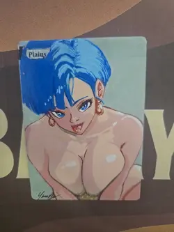 MTG Altered Plains – Bulma Inspired Anime Fan Art Hand Painted Signed by BAZAYO - Image 3