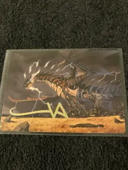 Magic MTG A- Neriv, Heart of the Storm (Gold-Stamped Signature) Art Series - TDM - Image 1