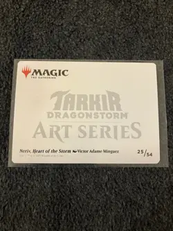 Magic MTG A- Neriv, Heart of the Storm (Gold-Stamped Signature) Art Series - TDM - Image 2