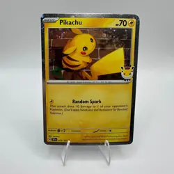 Pokemon Pikachu 051/162 2026 Pokemon Day Stamped Promo 30th Anniversary TCG Card - Image 1