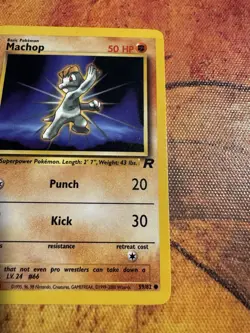1st Edition Machop Team Rocket 59/82 | WOTC Vintage Pokemon Card - Image 3