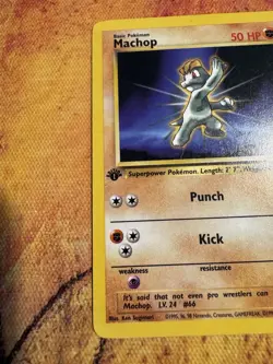 1st Edition Machop Team Rocket 59/82 | WOTC Vintage Pokemon Card - Image 4