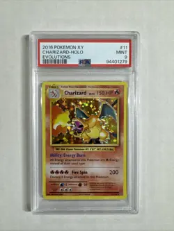2016 Pokemon CHARIZARD XY Evolutions HOLO PSA 9 - Image 1