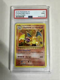 2016 Pokemon CHARIZARD XY Evolutions HOLO PSA 9 - Image 3