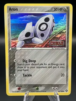 Aron 42/108 Power Keepers Reverse Holo Stamped Pokemon TCG - Image 1