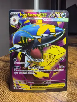 Mega Sharpedo EX 113/094 Me02: Phantasmal Flames Holo Near Mint Pokemon TCG - Image 1
