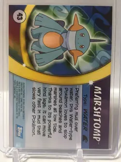 Marshtomp Pokemon Topps 2004 Advanced Challenge 43 - Image 2