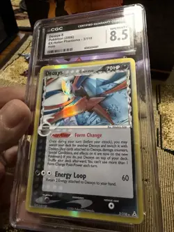 CGC 8.5 NM/Mint+ - Deoxys Holo 3/110 Holon Phantoms - English Pokemon TCG - Image 2