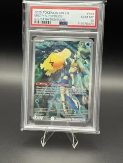 Pokemon Dri-Destined Rivals Illustration Misty's Psyduck PSA 10 - Image 1
